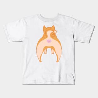 Red Shiba Inu Puppy Butt Kids T-Shirt